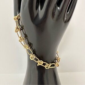 Knot Chain Gold Bracelet